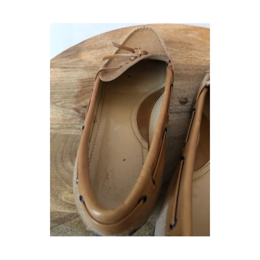 Via Spiga Cow Hide Loafers Fur Leather Shoes 6.5 - Picture 7 of 8